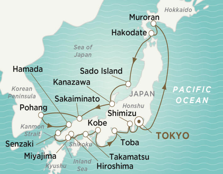 7 Seas Luxury Cruises Crystal Endeavor  2025 TOKYO ROUNDTRIP