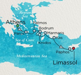 Crystal Luxury Cruises Esprit November 5-12 2024 Piraeus, Greece to Limassol, Cyprus