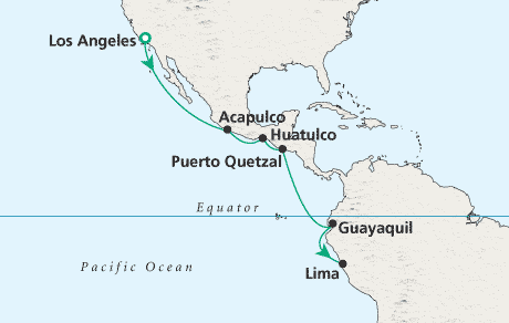 Cruise Single-Solo Balconies and Suites Los Angeles to Lima