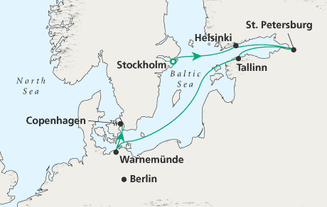 Cruise Single-Solo Balconies and Suites Stockholm to Copenhagen
