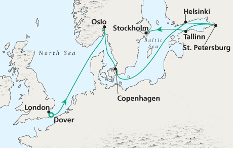 7 Seas Luxury Cruises London to Stockholm