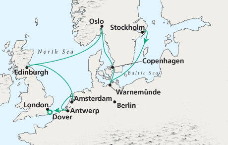 Deluxe Honeymoon Cruises Stockholm to London