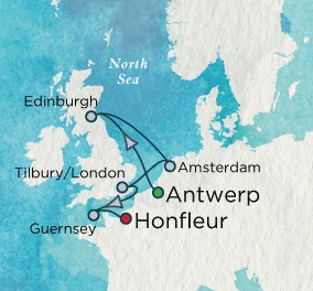 Cruise Single-Solo Balconies and Suites Crystal CRUISE Symphony 2024 August 3-13 Antwerp, Belgium to Honfleur, France