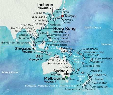 Cruise Single-Solo Balconies and Suites Crystal CRUISE Symphony 2024 January 5 April 14 Melbourne, Australia to Tokyo (Harumi), Japan
