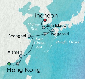 Luxury World Cruise SHIP BIDS - Crystal CRUISE SHIP Symphony 2024 March 20-31 Hong Kong to Inchon, South Korea