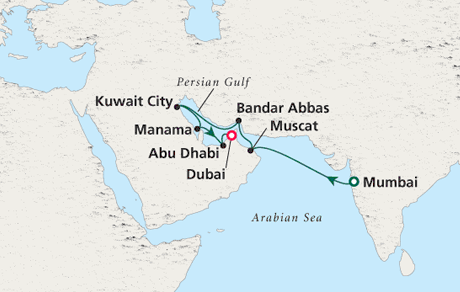 Crystal Luxury Cruises Serenity 2025 Mumbai to Dubai