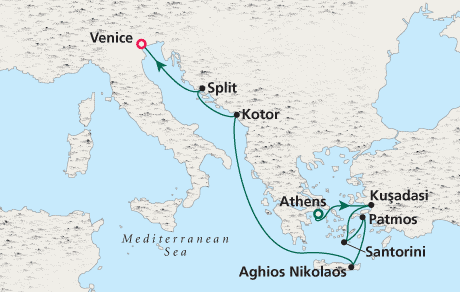 Just Crystal Cruises Serenity 2025 Athens to Venice