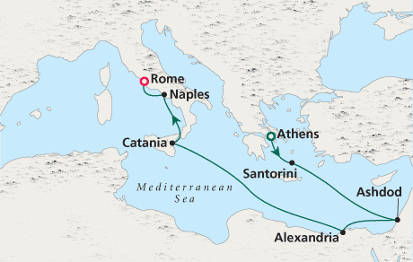 Crystal Luxury Cruises Serenity 2025 Athens to Rome