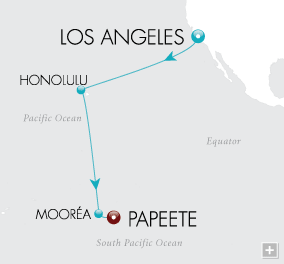 Deluxe Honeymoon Cruises Pearls of the Pacific Map