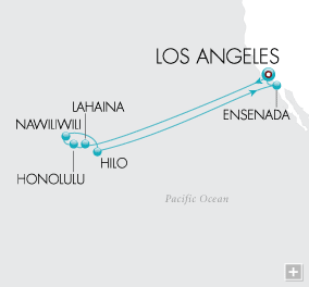 Deluxe Luxury Cruises - Pacific Coast Holiday Map