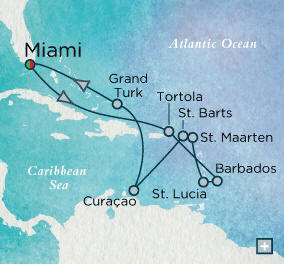 Miami, FL to Miami, FL - 14 Days Crystal Luxury Cruises Serenity 2023