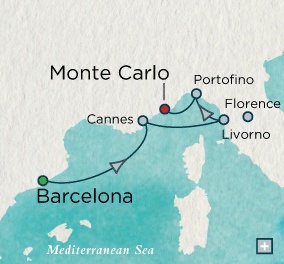 Barcelona, Spain to Monte Carlo, Monaco - 7 Days Crystal Luxury Cruises Serenity 2020