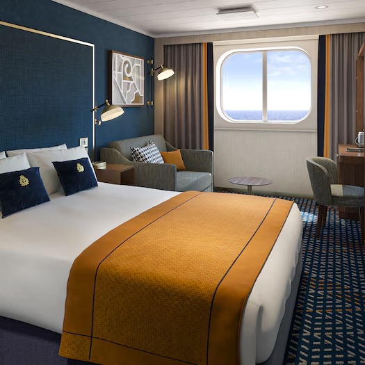 Queen Anne Britannia Oceanview Stateroom accommodation