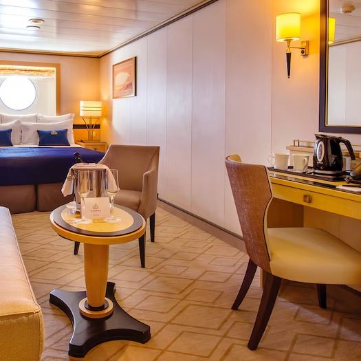 Queen Mary 2 Britannia Oceanview Stateroom accommodation
