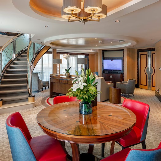 Queen Mary 2 Duplex Suite accommodation
