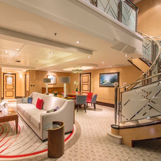 Queen Mary 2 Grand Duplex Suite accommodation