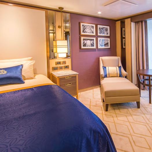 Queen Mary 2 Single Oceanview Stateroom accommodation