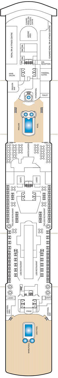 Deck Plan 9 Cunard Queen Victoria QV Image