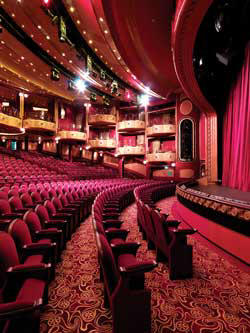 Luxury Cruise SINGLE-SOLO Cunard Cruise Queen Mary 2 qm 2 Royal Court Theatre