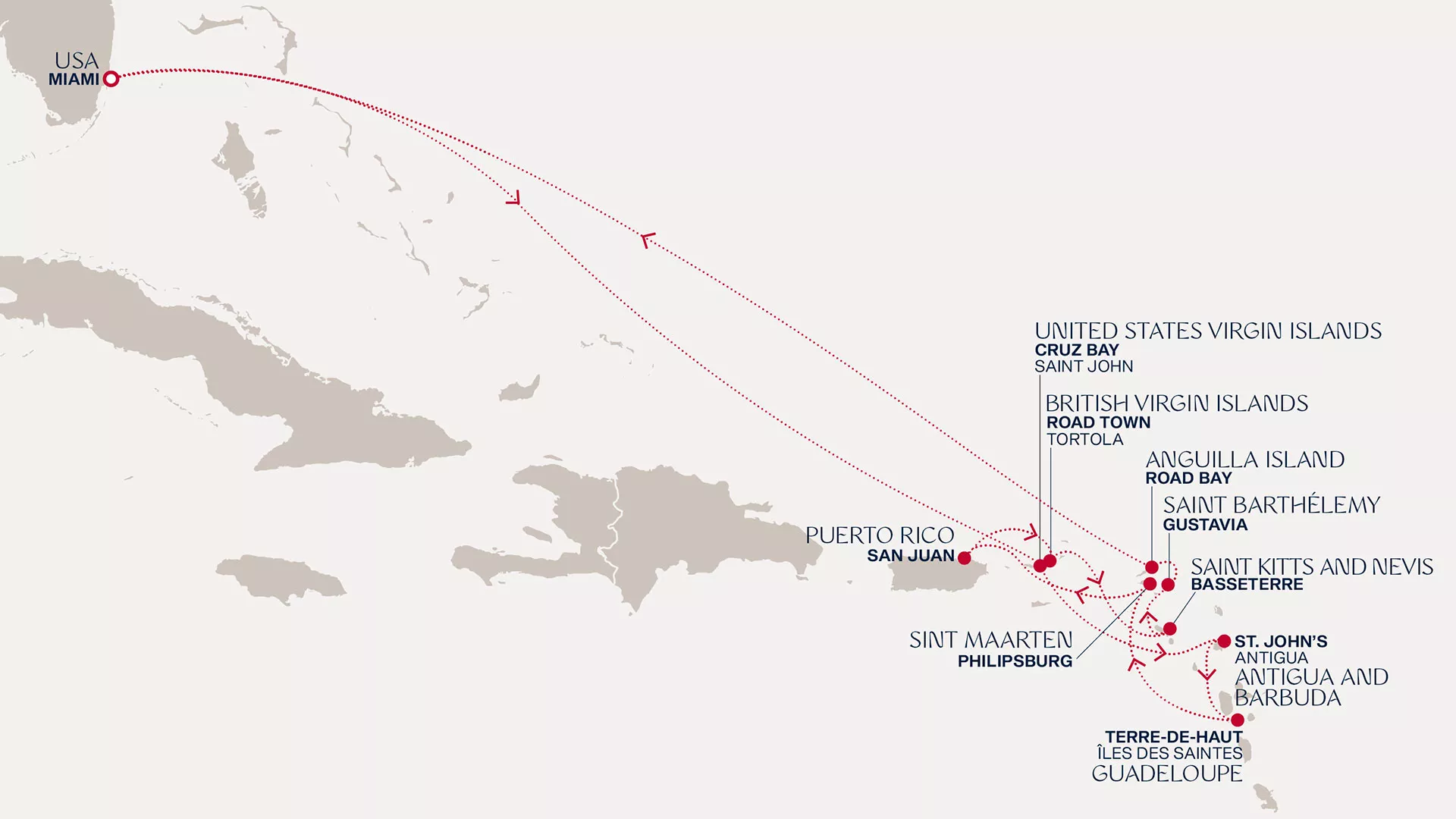 Explora III October 25-November 8 2026 cruise route map from Miami to Miami