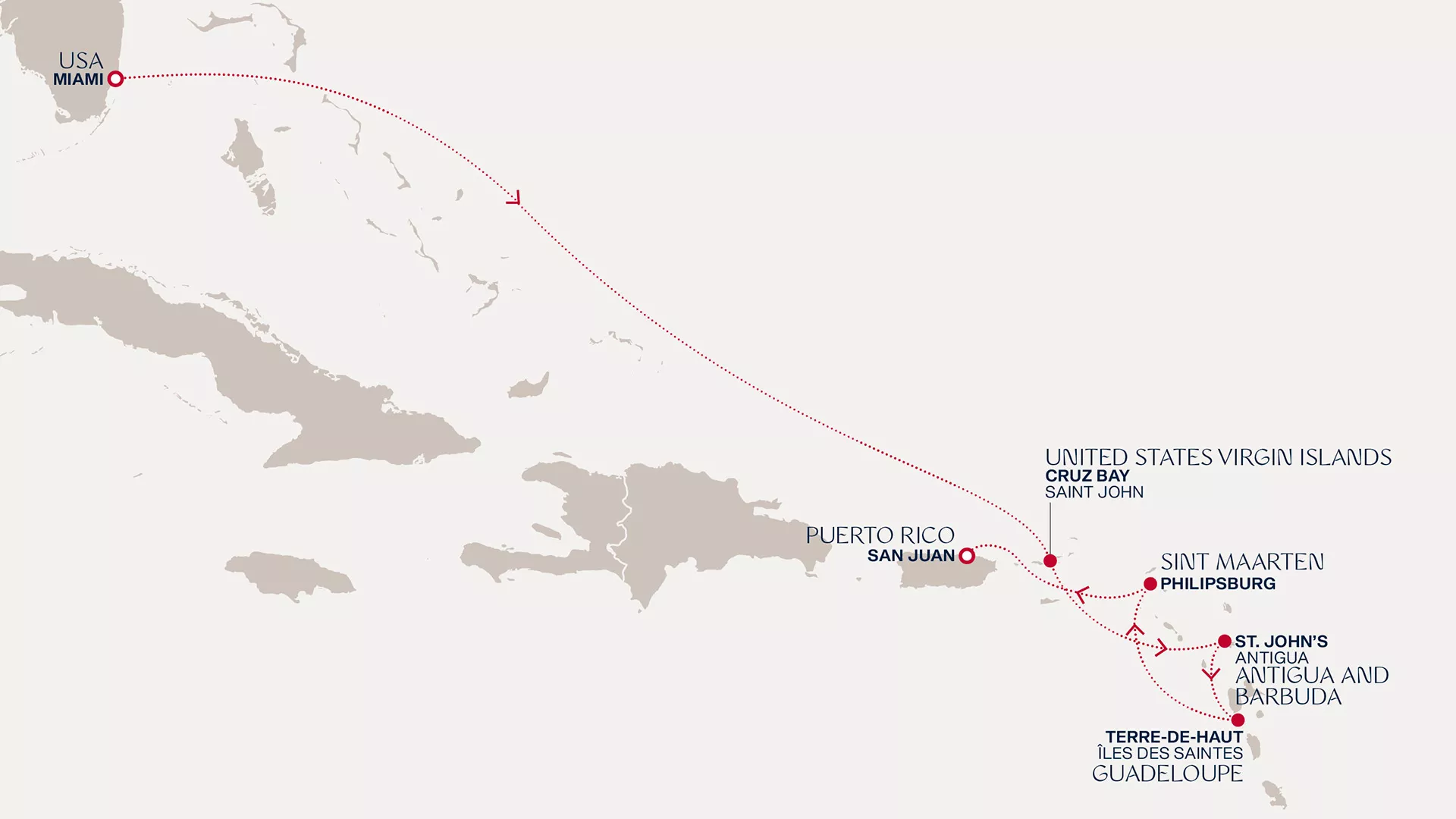 Explora III October 25-November 1 2026 cruise route map from Miami to San Juan