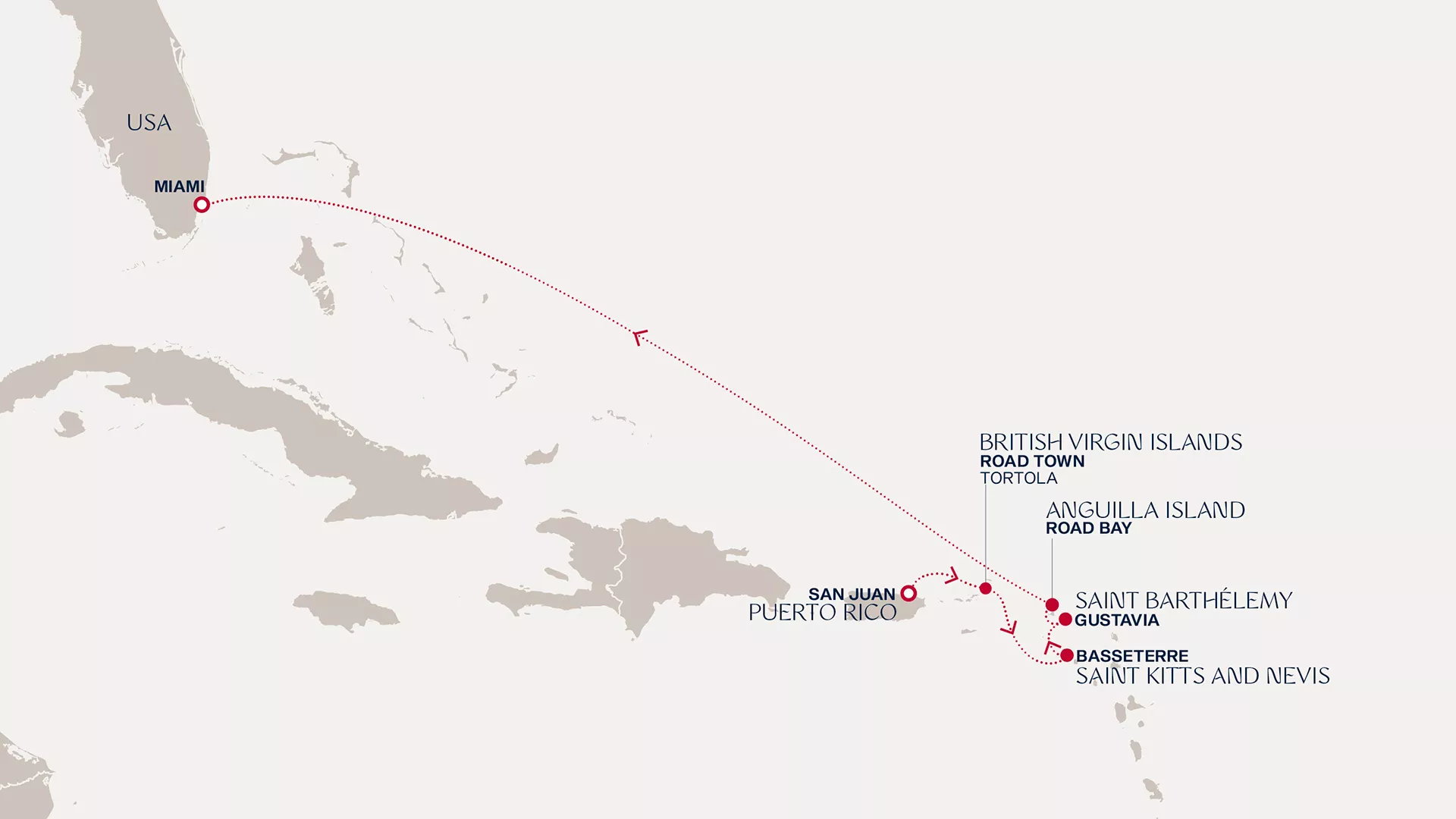 Explora III November 1-8 2026 cruise route map from San Juan to Miami