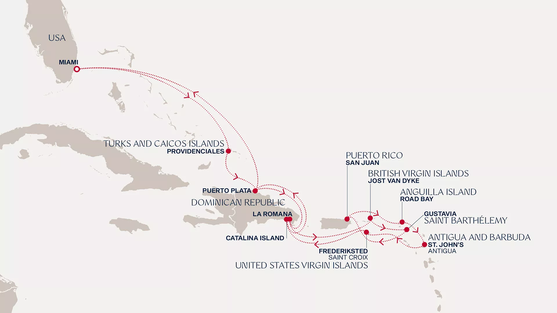Explora III November 8-22 2026 cruise route map from Miami to Miami