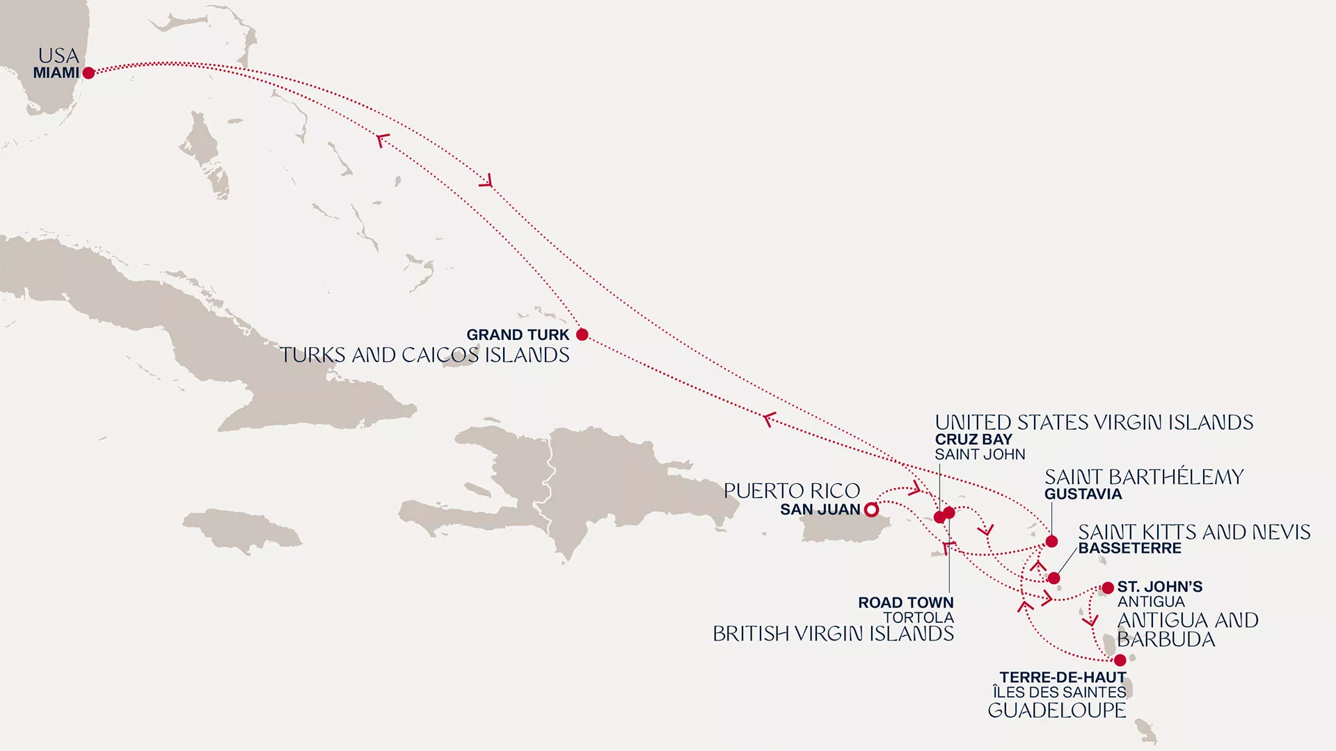 Explora III November 29-December 13 2026 cruise route map from San Juan to San Juan