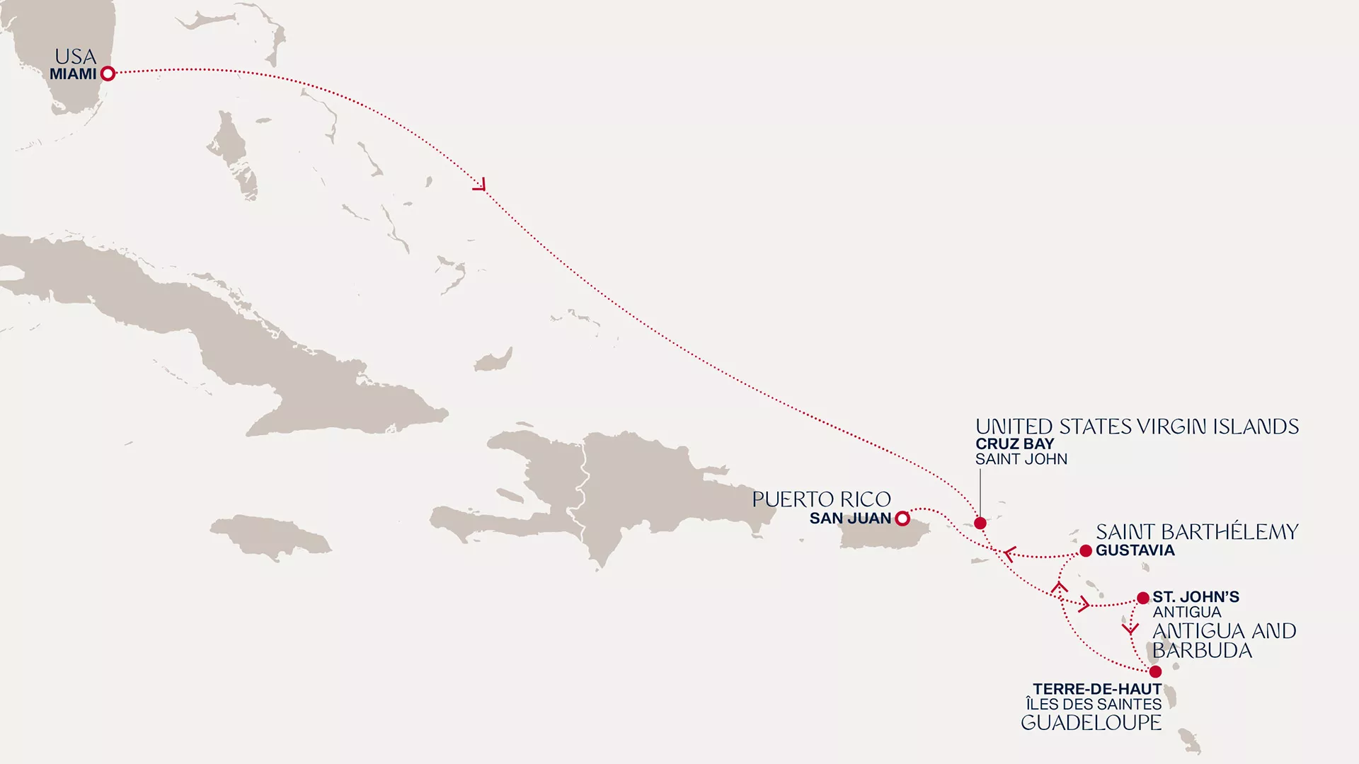 Explora III December 6-13 2026 cruise route map from Miami to San Juan