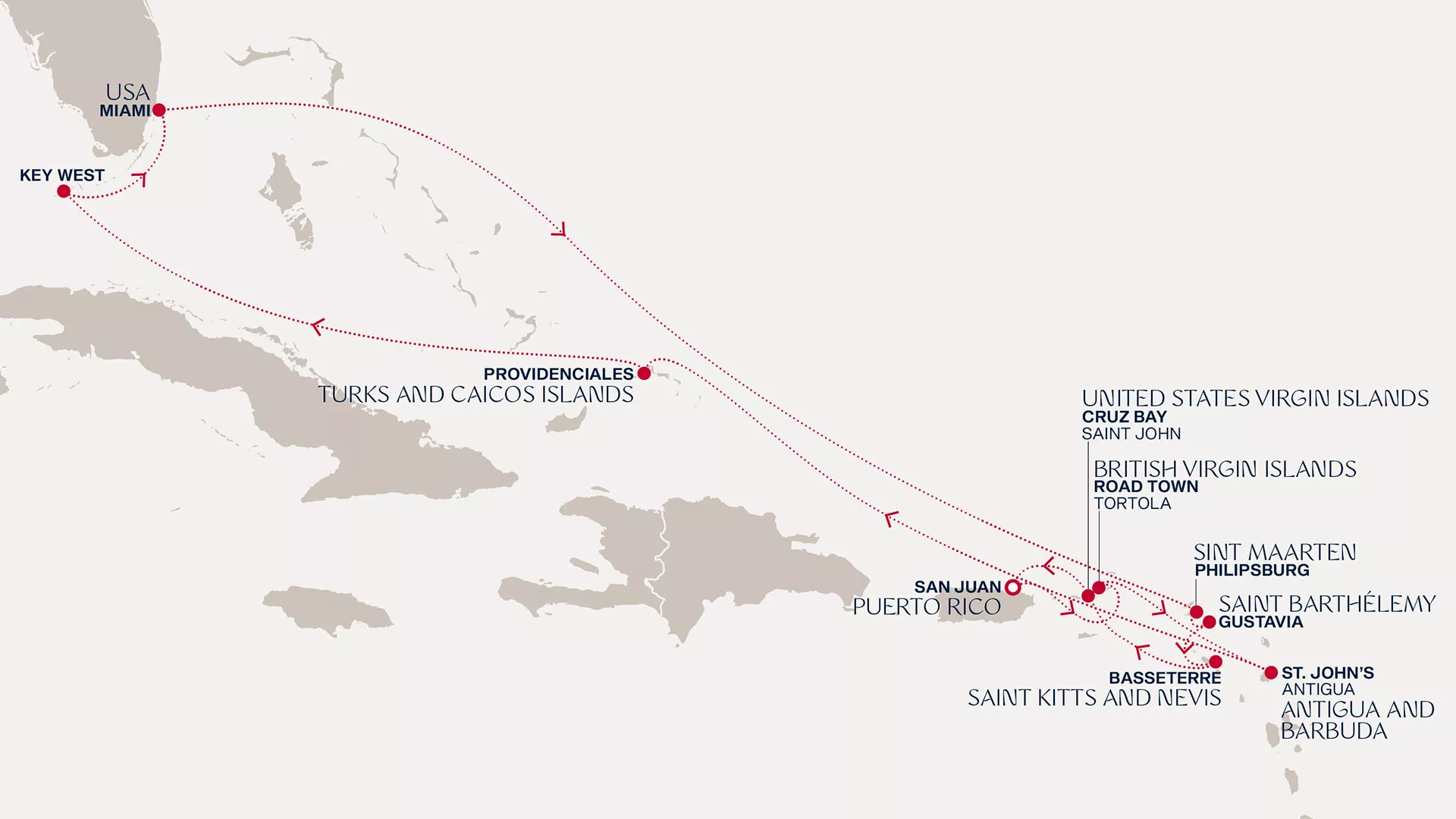 Explora III January 29-February 12 2027 cruise route map from San Juan to San Juan