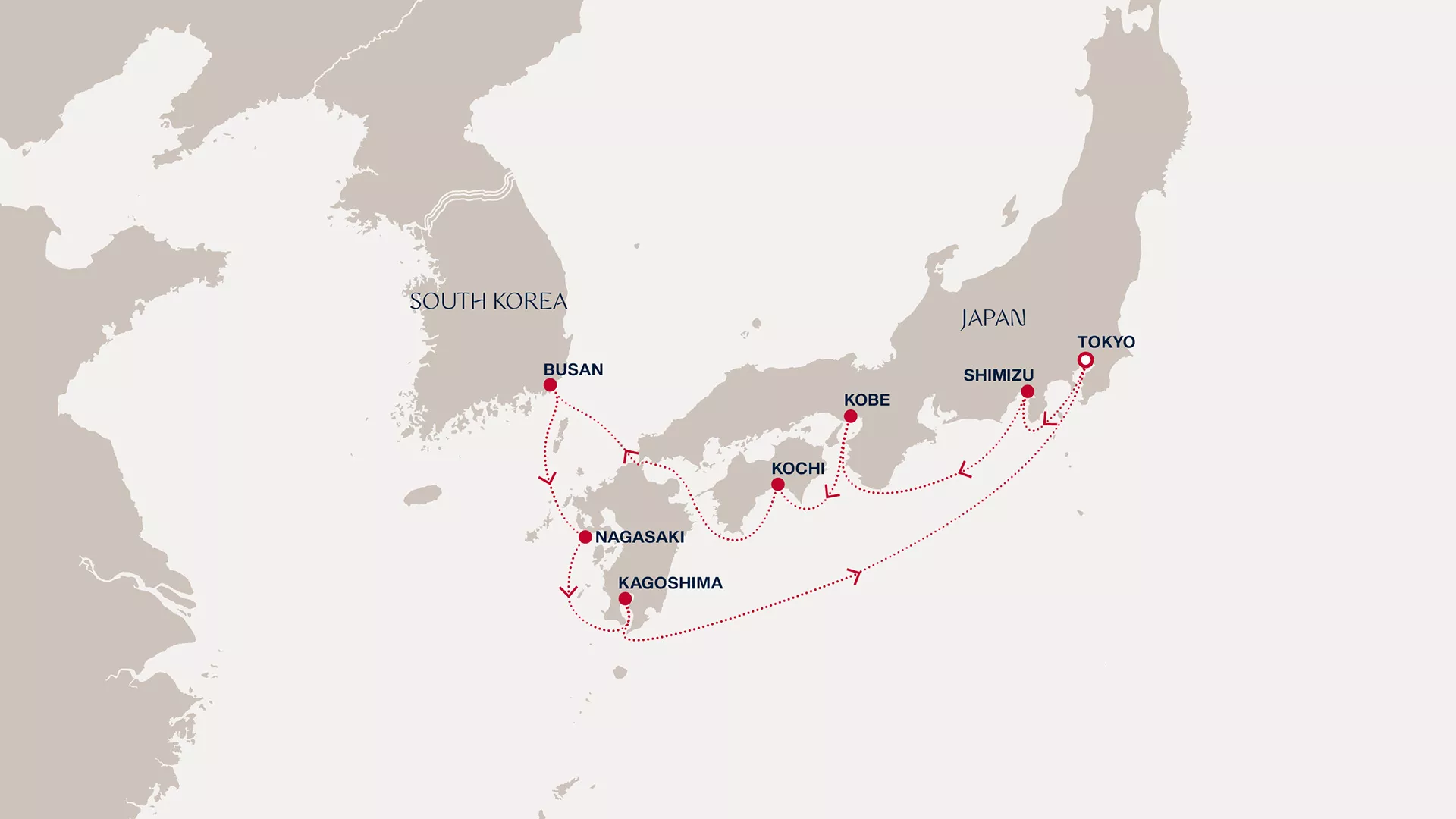Explora III September 27-October 6 2027 cruise route map from Tokyo to Tokyo