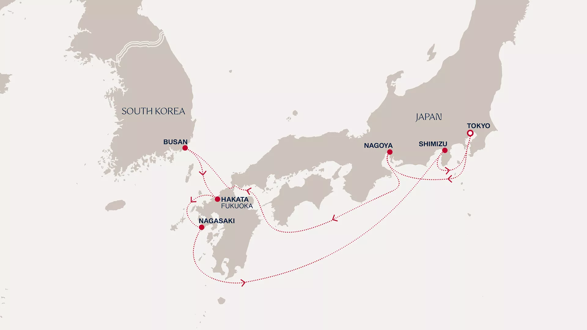 Explora III March 21-29 2028 cruise route map from Tokyo to Tokyo