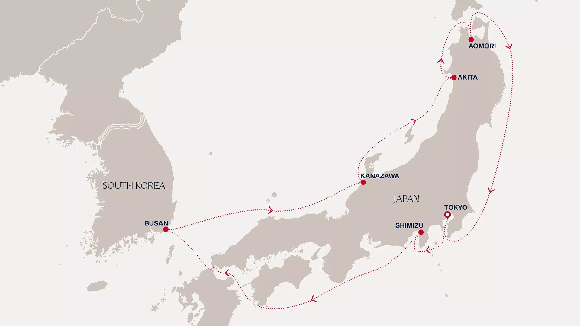 Explora III April 8-17 2028 cruise route map from Tokyo to Tokyo