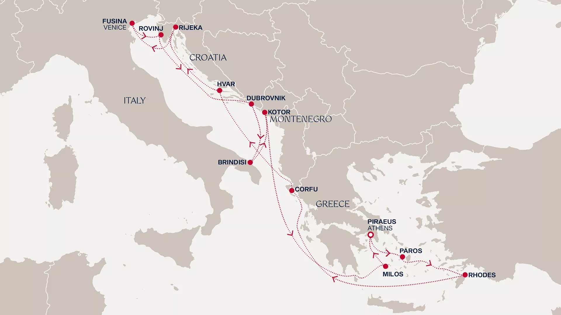 Explora II September 14-28 2026 cruise route map from Piraeus (Athens) to Piraeus (Athens)