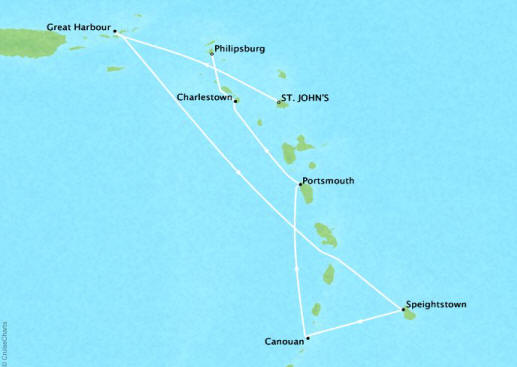 Map Four Seasons One Itinerary 2028