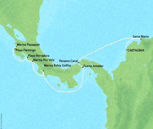 Map Four Seasons One Itinerary 2028
