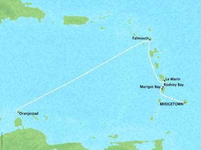 Four Seasons I Voyage FS-I-260215-007 | 7 days itinerary map