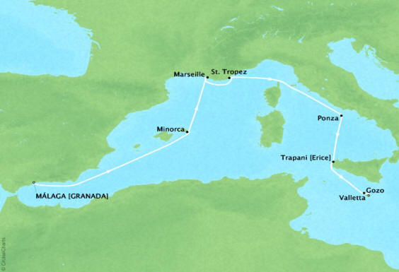 Four Seasons I Voyage FS-I-260320-009 | 9 days itinerary map
