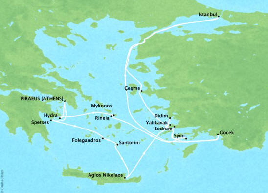 Four Seasons I Voyage FS-I-260405-014 | 14 days itinerary map
