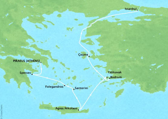 Four Seasons I Voyage FS-I-260517-007 | 7 days itinerary map