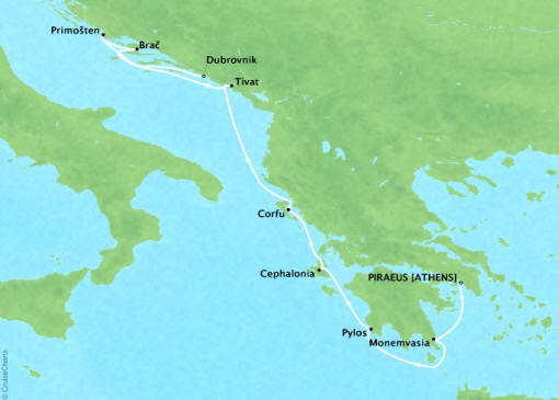 Four Seasons I Voyage FS-I-260605-009 | 9 days itinerary map