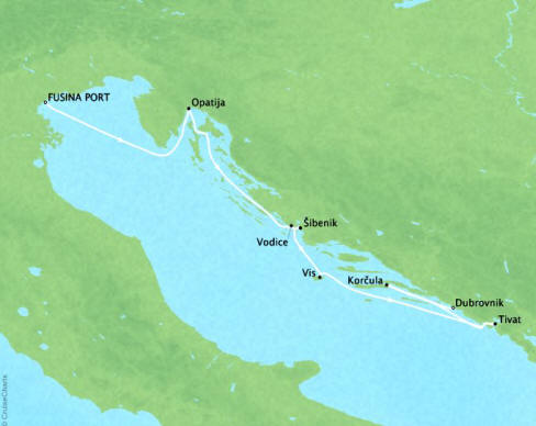 Four Seasons I Voyage FS-I-260705-007 | 7 days itinerary map
