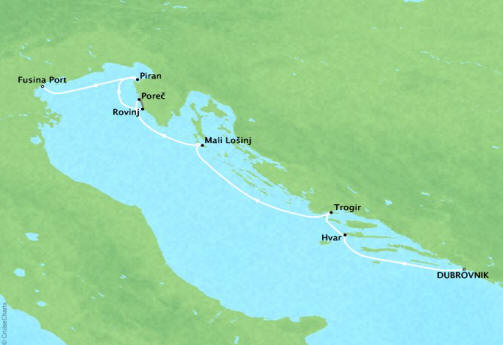 Four Seasons I Voyage FS-I-260712-007 | 7 days itinerary map