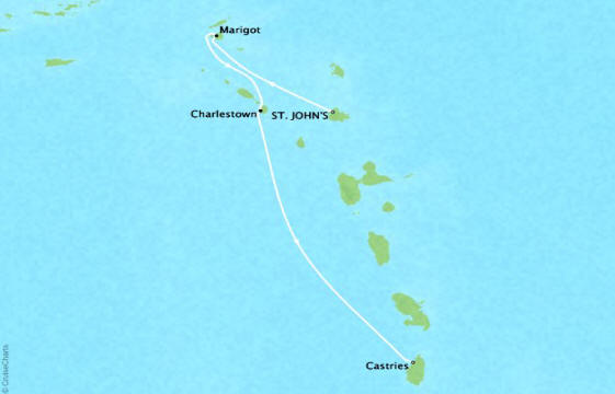Four Seasons I Voyage FS-I-261129-007 | 7 days itinerary map