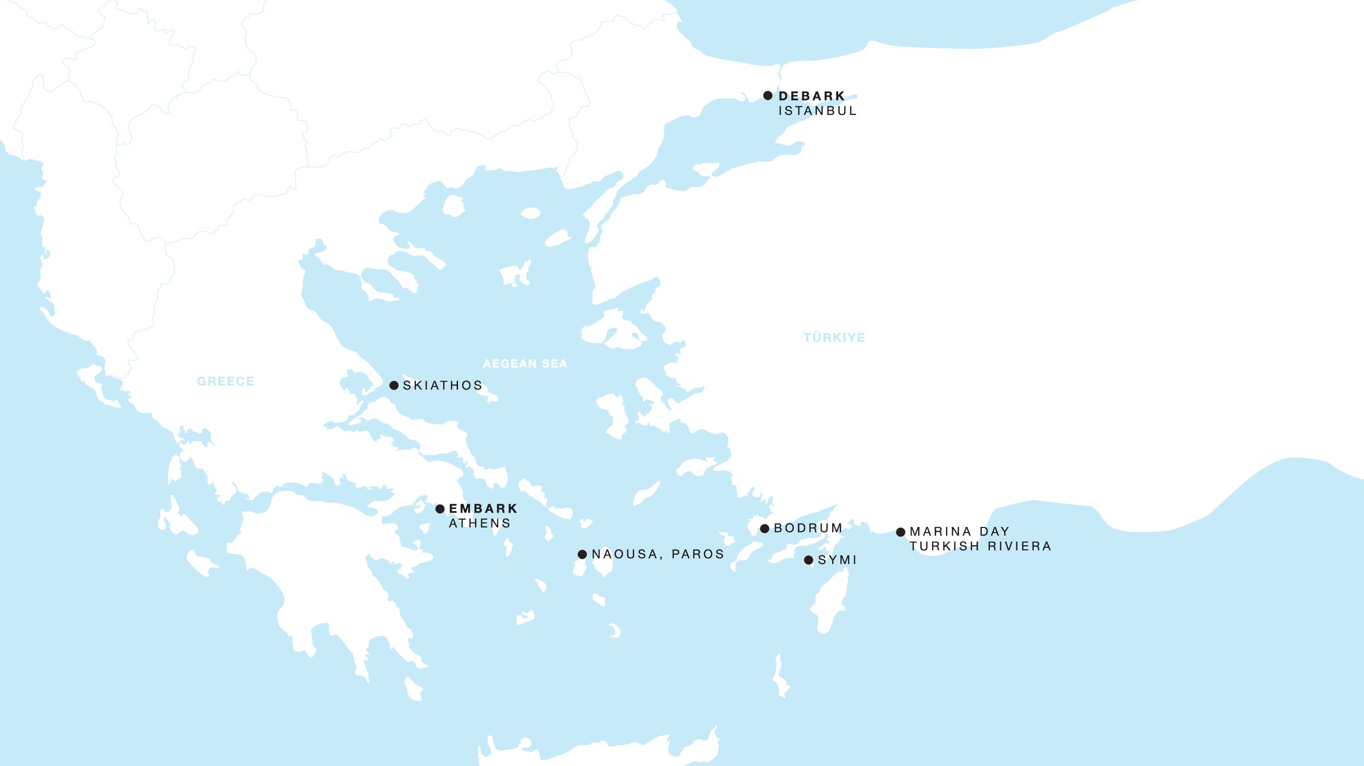 Four Seasons I Athens to Istanbul itinerary map, May 7 to May 16, 2027, Voyage FS-I-270507-009