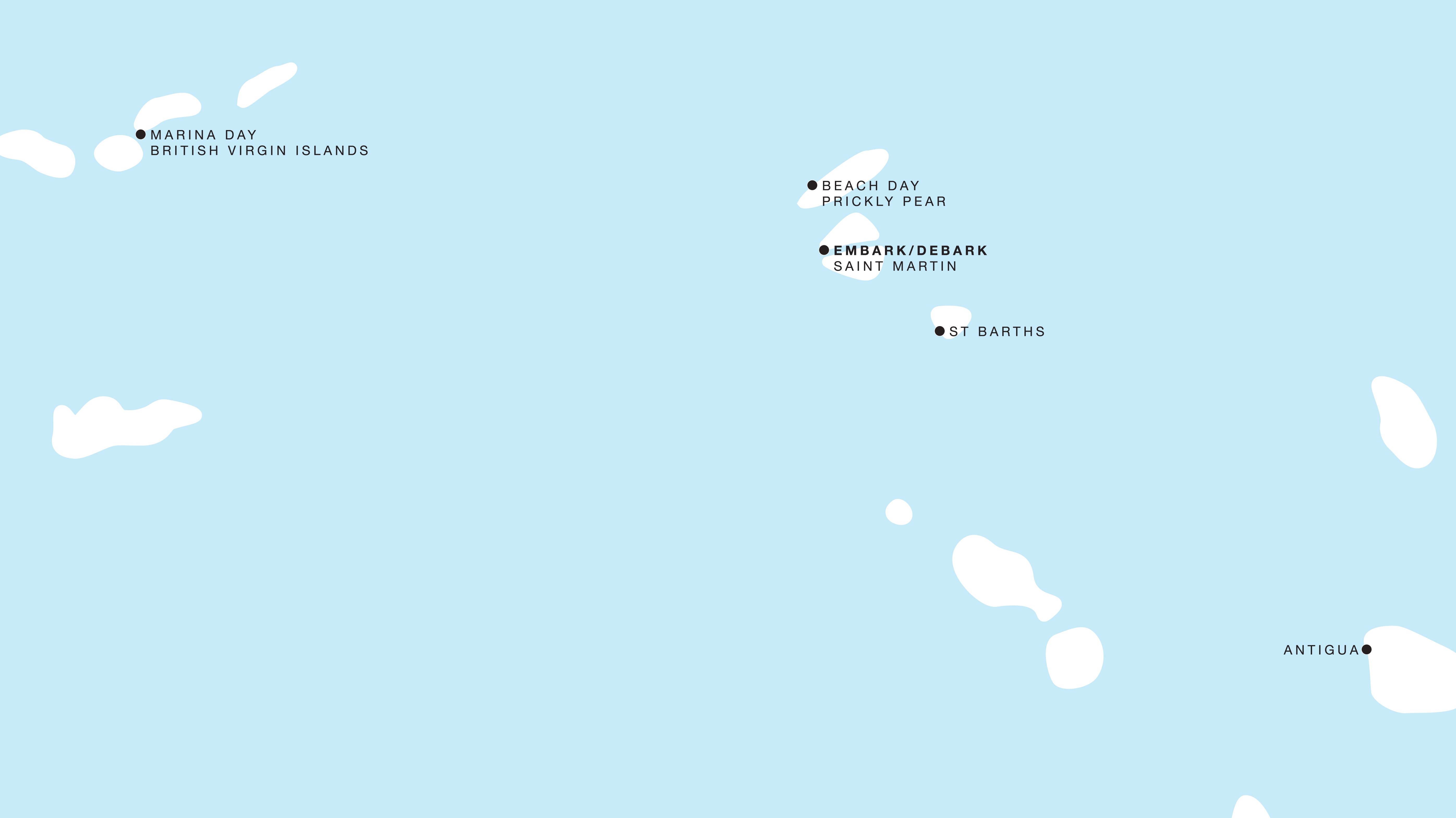 Four Seasons I Roundtrip Philipsburg itinerary map, April 25 to April 30, 2028, Voyage FS-I-280425-005