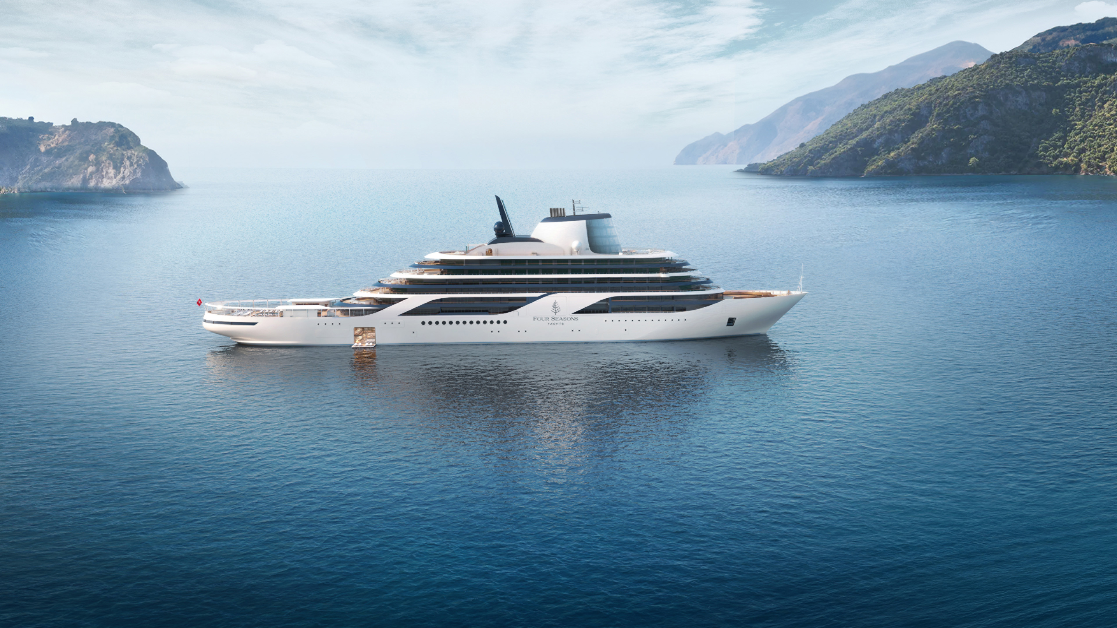 Four Seasons I luxury yacht at sea