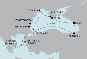 Cruise Single-Solo Balconies and Suites Istanbul to Athens Cruise