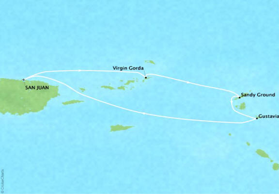 Ritz-Carlton Yacht Cruises MAP 2028 Ilma Itinerary 2028