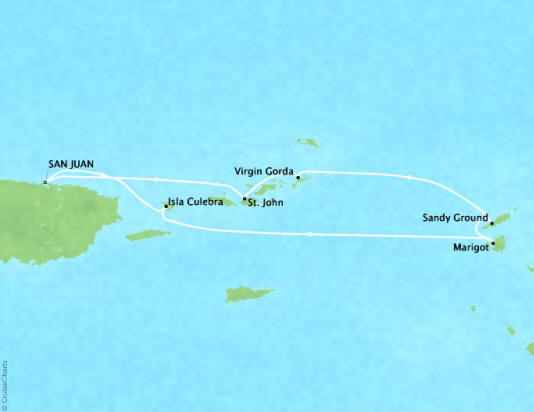 Ritz-Carlton Yacht Cruises MAP 2028 Ilma Itinerary 2028